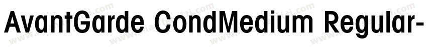 AvantGarde CondMedium Regular字体转换